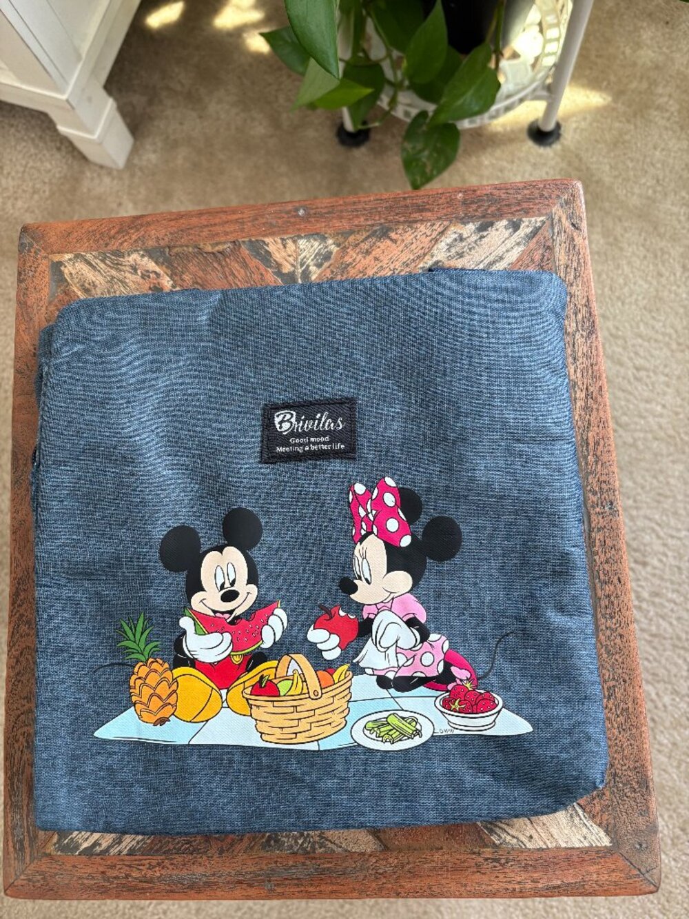 Brivilas Illustrated: Mickey Mouse and Minnie Mouse, Insulated Lunch Bag